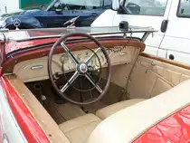 Innenansicht des MB 170 V Cabriolet, gesehen bei der Oldtimerausstellung der Traktor-Oldtimer-Freunde Wiershausen, April 2012 