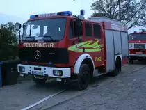 Mercedes Lschfahrzeug,am 04.Mai 2012,von der Feuerwehr Bergen/Rgen im Einsatz in Bergen/Rgen.