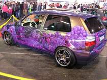 VW Golf III, fotografiert auf dem Carstyling Tuniong Show 2012.