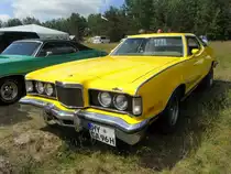 Frontansicht vom Mercury Cougar XR7 Baujahr 1975 US-Fahrzeugtreffen Lichterfeld an der F60 12.05.2012