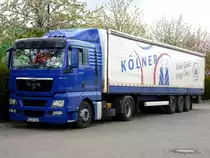 MAN TGX 18.440 K�lner Zucker bringt Genuss Pritsche Plane Sattelzug in Herten 16.4.2012