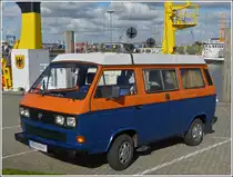 Am Jachthafen von Norddeich-Mole war dieser VW T3 am 05.05.2012 abgestellt.