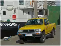VW Taro aufgenommen am 05.05.2012 in Norddeich. Gebaut wurde der Taro von 1989 bis 1997, sein Nachfolger ist der VW Amarok welcher seit 2010 auf dem Markt ist.