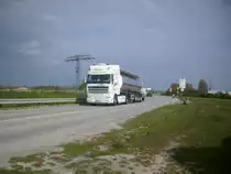 DAF XF Siloaufliegerin Mukran am 08.05.2012