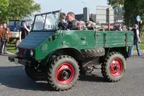 Unimog U401  Cabrio  mit offenem Verdeck, gebaut 1953-1955, 25PS. Treckertreff Grefrath, 25.9.11