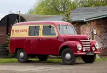 Zu Gast im Eisenbahnerlebniszentrum Lokschuppen Pasewalk ein Framo des damaligen Hersteller VEB Barkas-Werk Karl-Marx-Stadt. - 05.05.2012
