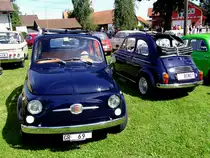 FIAT-500 contra PUCH500; wie sehr sich die beiden doch gleichen; 110814