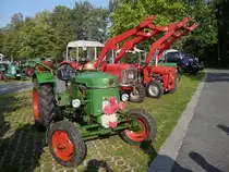 Deutz D15, Baujahr 1964, 14 PS, 850 ccm, 1 Zylinder Diesel. Treckertreff Grefrath, 25.9.11