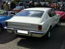 Ford Taunus TC (Knudsen) Coupe. 1970 - 1975. Der Nachfolger des P6 wurde im September 1970 vorgestellt. Er war eine Gemeinschaftsprojekt deutschen und englischen Fordwerke. Ein solches Coupe in der Ausstattungsvariante XL und dem 1.3l Standardmotor kostete bei der Markteinf�hrung DM 7.860,00. Ratingen Classic am 13.05.2012. 