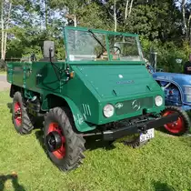 Unimog U401  Cabrio  mit offenem Verdeck, gebaut 1953-1955, 25PS. Treckertreff Grefrath, 25.9.11 