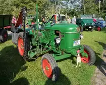 Deutz-D15 Schlepper mit Balkenm�hwerk. Treckertreff Grefrath, 25.9.11