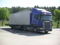 Scania R420 Planensattelzug aus Slowenien verbringt das Wochenende in Loipersdorf.5.5.2012