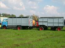 IFA W50L Vietransport Hngerzug beim Oldtimertreffen in Werdau. Diese Fahrzeugkombination sieht man heute viel zu selten, auf Treffen,im Gegensatz zu frher.