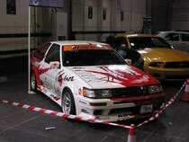 Toyota Corolla AE86 (aus 1982), ein berhmter Driftauto. (ausgestellt: Carstyling Tuning Show 2012.)