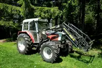 Steyr 970 turbo, Allradschlepper mit hydraulischem Frontlader, Mai 2012