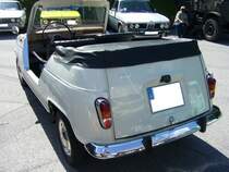 Heckansicht eines Renault 4  Plein Air . 1968 - 1971. Oldtimertreffen beim TVWuppertal am 10.06.2012.