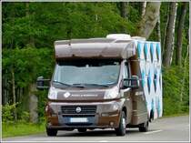 Fiat Camper des franzsichen Radsport Teams  AG2R La Mondiale  gesehen am 02.06.2012 bei der Luxemburgrundfahrt.