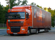 DAF XF 105.460 von  Kollmannsberger  abgestellt in Nrnberg, 13.05.2012