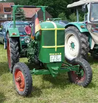 Deutz gesehen bei der Oldtimerausstellung in Ebersburg, Juni 2012 