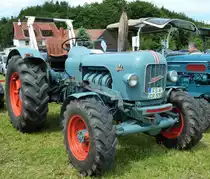Eicher Mammut steht bei der Oldtimerausstellung in Ebersburg, Juni 2012 