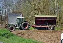 Fendt 275 S mit 1-achs-H�nger bei Ebersberg - 27.04.2012