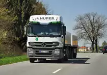 MB Actros H�ngerzug  Huber Transporte  bei Wasserburg - 27.04.2012