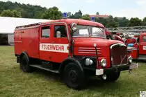 Am Wochenende des 16/17. Juni 2012 feierte die Freiwillige Feuerwehr Kronach ihr 150 j�hriges Bestehen. Zu diesem Anlass veranstaltete die Feuerwehr eine Ausstellung mit alten Feuerwehr Fahrzeugen. Das Bild zeigt ein TLF 16 auf VEB Kraftfahrzeugwerk Ernst Grube - Werdau Typ S4000-1 der FF Heubisch aus dem Jahre 1964.