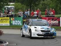 Skoda fabia, fotografiert auf dem Prologue des 46-ten Mecsek Rallye (2012)