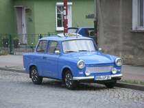 Trabant 601 am 28.Juni 2012 in der Ringstrae von Bergen/Rgen.