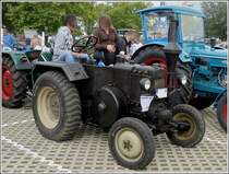 Lanz Bulldog Ackerluft, 4733 ccm, 20 Ps, Bj 1938, fotografiert beim Oldtimertreffen in Ettelbrck am 01.07.2012. 