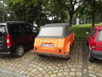 VW Typ 181 am 03.07.2012 vor dem Tietz in Chemnitz