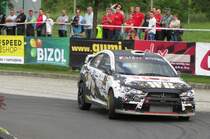 Mitsubishi Lancer EVo X, aufgenommen am 30.05.2012, beim Mecsek Rallye