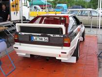 Audi Quattro, aufgenommen am 30.05.2012, Service Park beim Mecsek Rallye