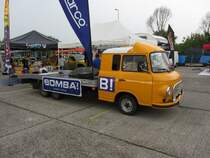 Barkas B1000 Trailer-Umbau fr einen Trabi. Gesehen im Service Park (Mecsek Rallye am 30.05.2012)
