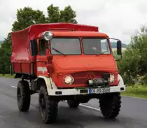 MB Unimog bei Weidhausen am 08.07.2012.