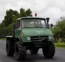 MB Unimog bei Weidhausen am 08.07.2012.