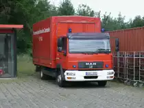 Am 13.Juni 2012 stand Dieser MAN als Zentrale auf dem Hof von der ehmaligen Rettungswache in Bergen/R�gen.