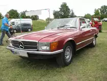 Cabriolet MB 450 SL aus dem Landkreis Bad Doberan beim Oldtimertreffen in Gnoien 25.06.2011