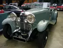 Lagonda M45 T9 Rapide von 1934. Der 6-Zylinderreihenmotor dieses Boliden hat einen Hubraum von 4.497 cm� und leistet 118 PS. Die 1904 gegr�ndete Marke Lagonda wurde von Aston Martin �bernommen und 1964 als eigenst�ndige Marke eingestellt. Classic Remise D�sseldorf am 14.07.2012.