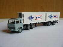 Magirus Deutz Kuhl-Container Sattelzug von Wiking