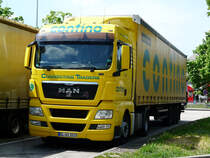 MAN TGX von  Contino  pausiert auf der Rastanlage Ellwanger Berge, 17.05.2012