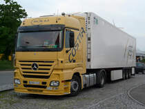 MB Actros MP2 1846 von  Costir  aus Spanien auf der Rastanlage Frankenhhe, 27.05.2012