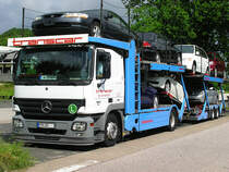 30.7.12 / fr Transcar ist der Mercedes Actros 1841 unterwegs...