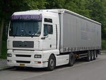 MAN TGA 18.530 vom  Saba Road Cargo  aus Griechenland auf der Rastanlage Frankenhhe, 27.05.2012