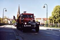 Mit der Feuerwehr ins Ehegl�ck IFA G5 TLF15 als Hochzeitsauto in Torgelow MV im Einsatz.2008
