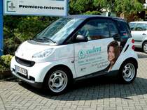 Smart von  eudent , gesehen in Oyten im Juli 2012