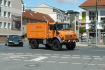 Unimog U4000 von  SEHi , unterwegs in Hildesheim, Juli 2012