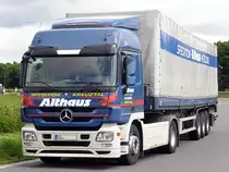30.7.12 / f�r den Logisticer Althaus aus dem Raum Siegen ist der Mercedes Actros 1848 im Einsatz..
