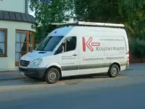 MB Sprinter der Firma  KLOSTERMANN  steht in Oyten, August 2012