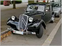 Die Reise aus der Schweiz bis nach Remich (L) an die Mosel hat dieser Citroen Traction Avant sehr gut �berstanden.  06.08.2012